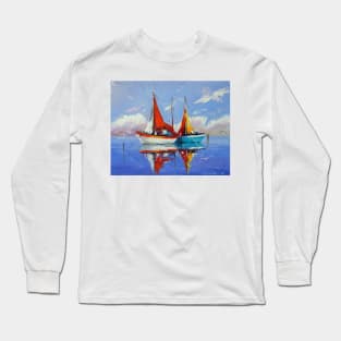 Sailboats in the sea Long Sleeve T-Shirt